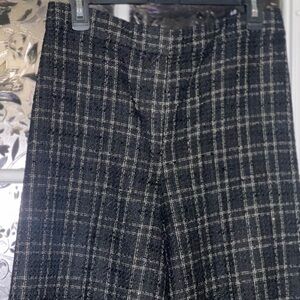 Black and Gold Tweed ankle pants